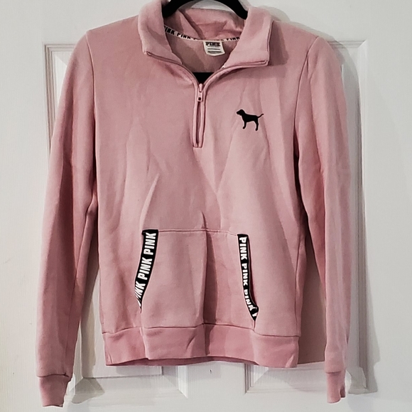 quarter zip pink